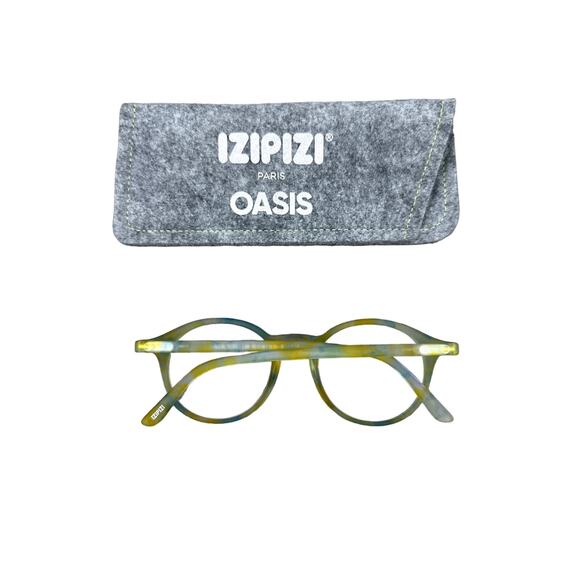 Izipizi Paris - Oasis Collection #A Jotful Cloud Sunglasses in Green & Yellow - Picture 2 of 3